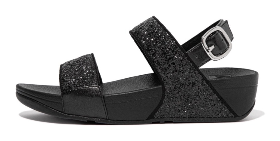 Fitflop Keilsandalette »LULU GLITTER BACK-STRAP SANDALS«, Sommerschuh, Sandale, Keilabsatz, mit funkelnden Riemchen Fitflop Keilsandalette »LULU GLITTER BACK-STRAP SANDALS«, Sommerschuh, Sandale, Keilabsatz, mit funkelnden Riemchen von FitFlop