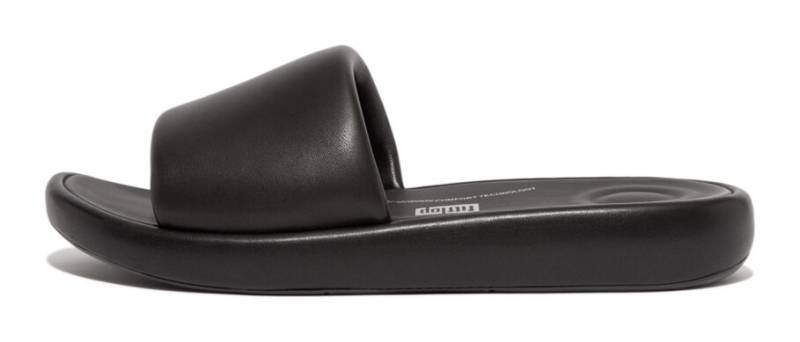 Fitflop Pantolette »IQUSHION D-LUXE PADDED LEATHER SLIDES«, Sommerschuh, Schlappen mit breiter Bandage von FitFlop