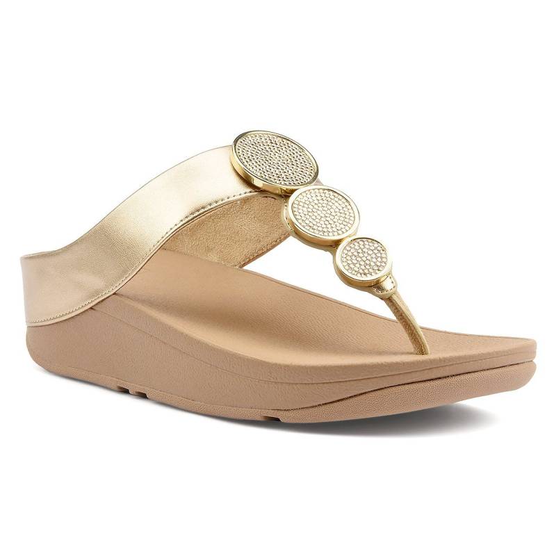 Fitflop HALO BEAD-CIRCLE METALLIC TOE-POST-40 40 von Fitflop
