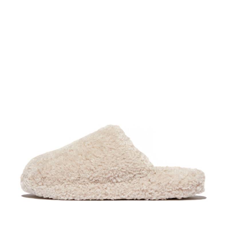 Fitflop Pantoffel »iQUSHION D-LUXE PADDED TEDDY SLIPPER MULES«, Hausschuh, Clog mit Warmfutter von Fitflop