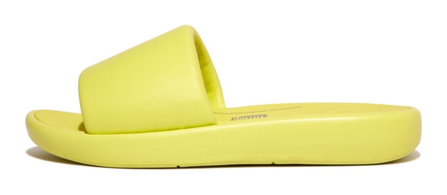 Fitflop Pantolette »IQUSHION D-LUXE PADDED LEATHER SLIDES«, Sommerschuh, Schlappen mit breiter Bandage von Fitflop