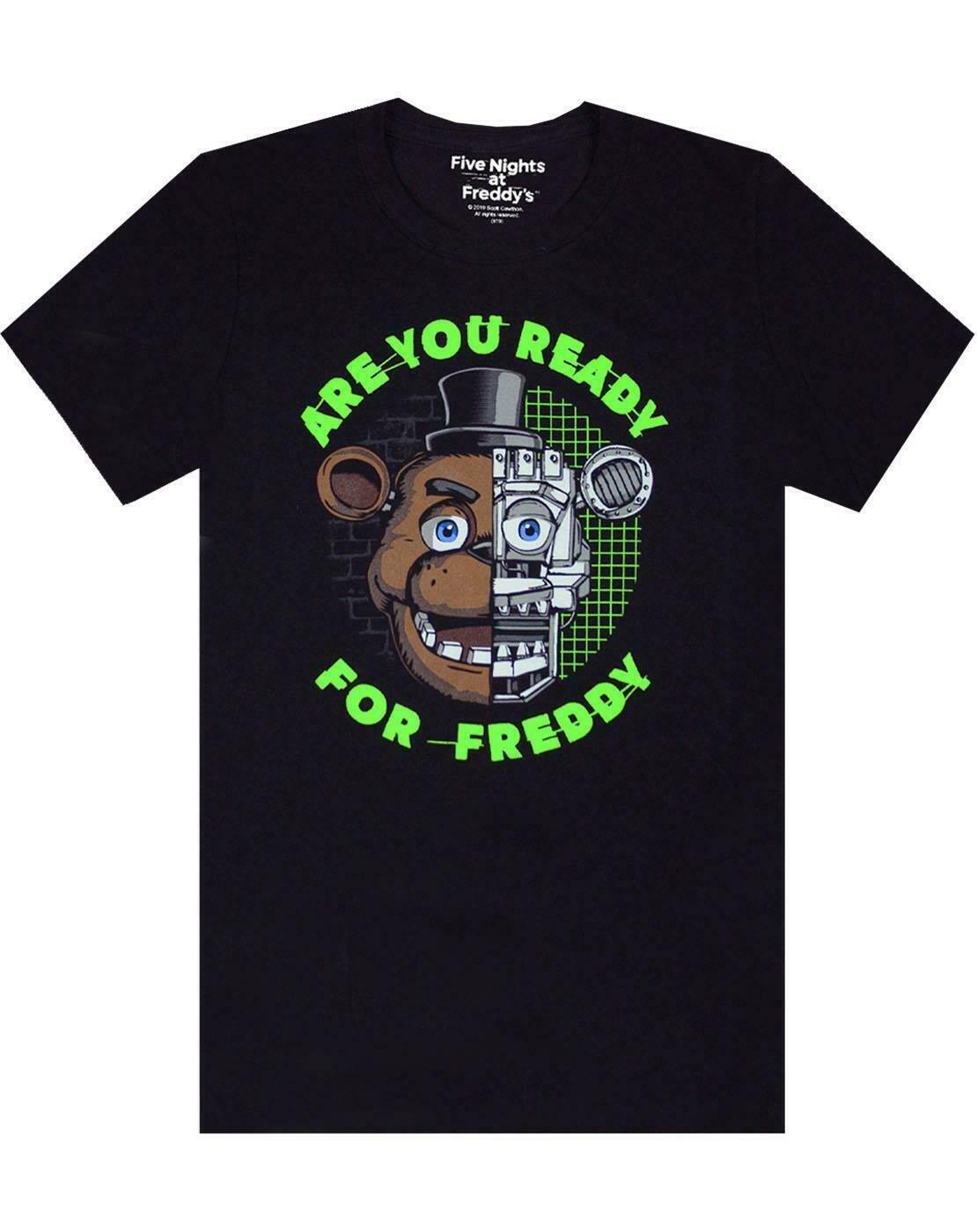 Are You Ready For Freddy Tshirt Jungen Schwarz 116 von Five Nights At Freddys