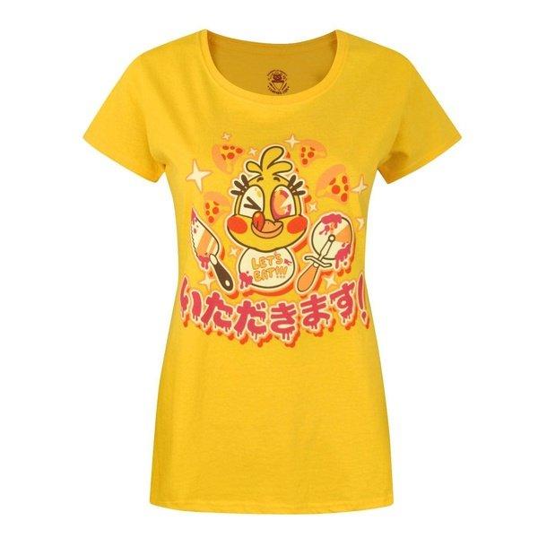 Chicadakimasu Tshirt Damen Gelb L von Five Nights At Freddys