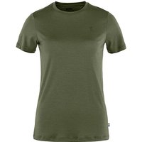 FJÄLLRÄVEN Damen T-Shirt Abisko Wool SS W olive | XS von Fjällräven