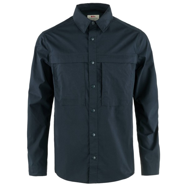 Fjällräven - Abisko Trail Shirt L/S - Hemd Gr S blau von Fjällräven