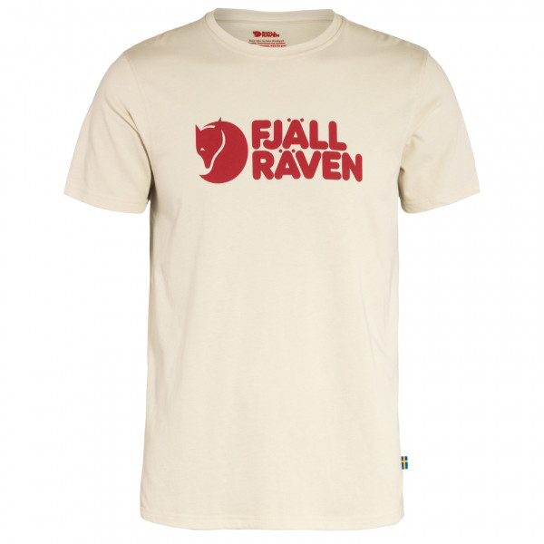 Fjällräven - Fjällräven Logo - T-Shirt Gr L beige/weiß von Fjällräven