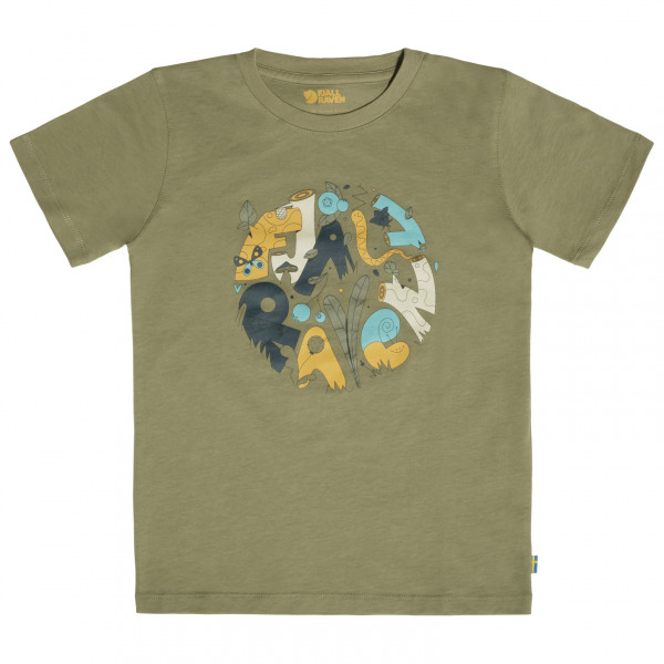 Fjällräven - Kid's Forest Findings T-Shirt - T-Shirt Gr 122 oliv von Fjällräven