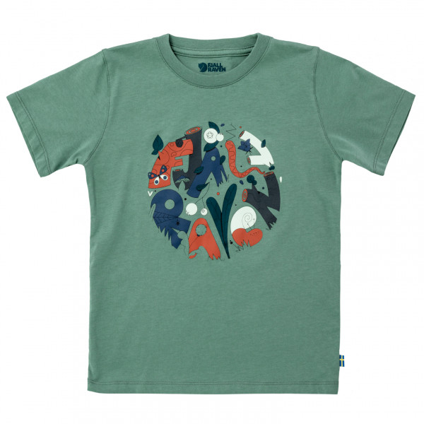 Fjällräven - Kid's Forest Findings T-Shirt - T-Shirt Gr 140 türkis von Fjällräven