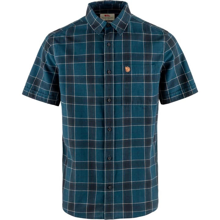 Fjällräven Övik Travel Shirt SS M Trekkinghemd blau von Fjällräven