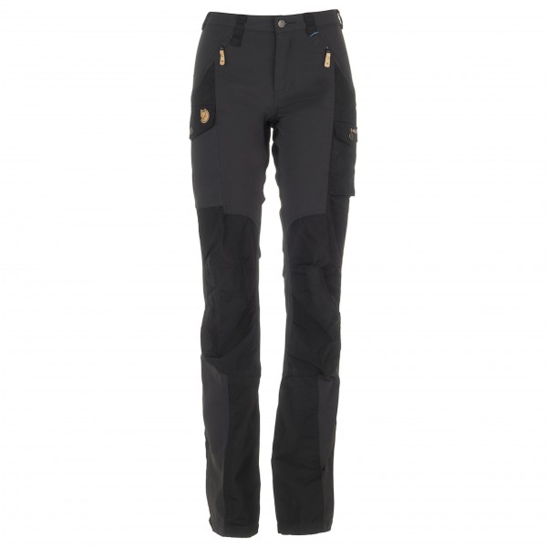 Fjällräven - Women's Nikka Trousers Curved - Trekkinghose Gr 36 - Raw Length schwarz von Fjällräven