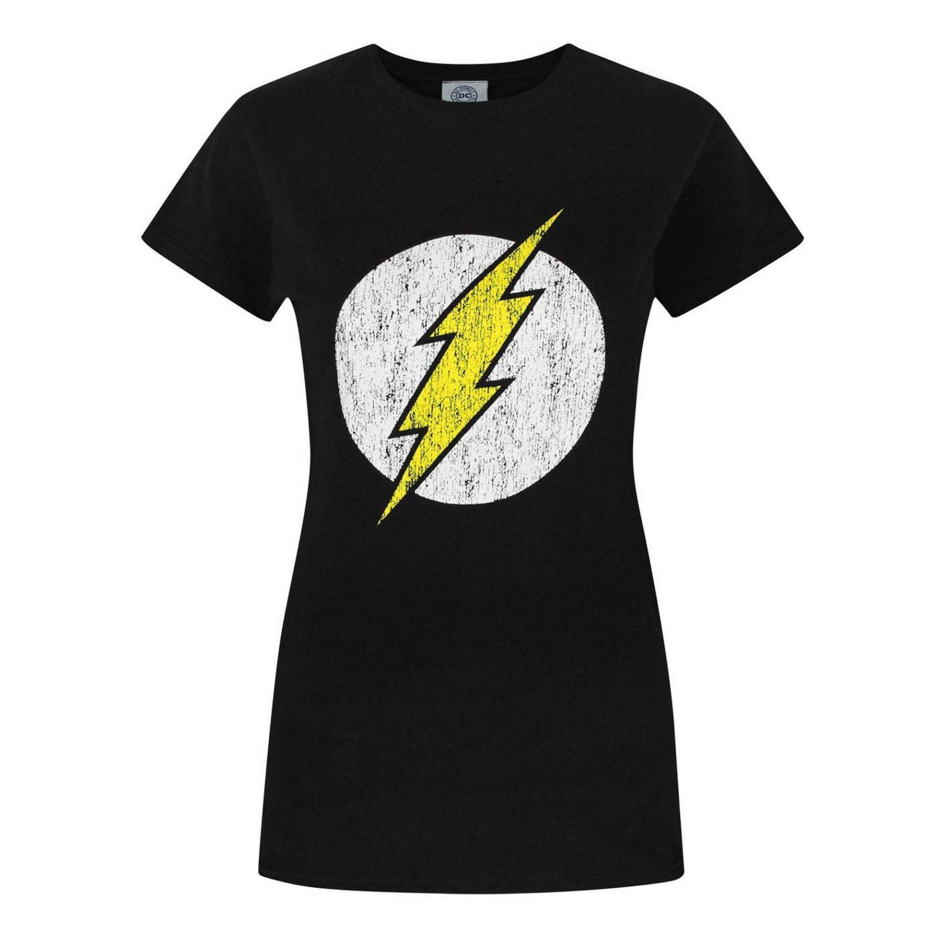 T-shirt Damen Schwarz L von Flash