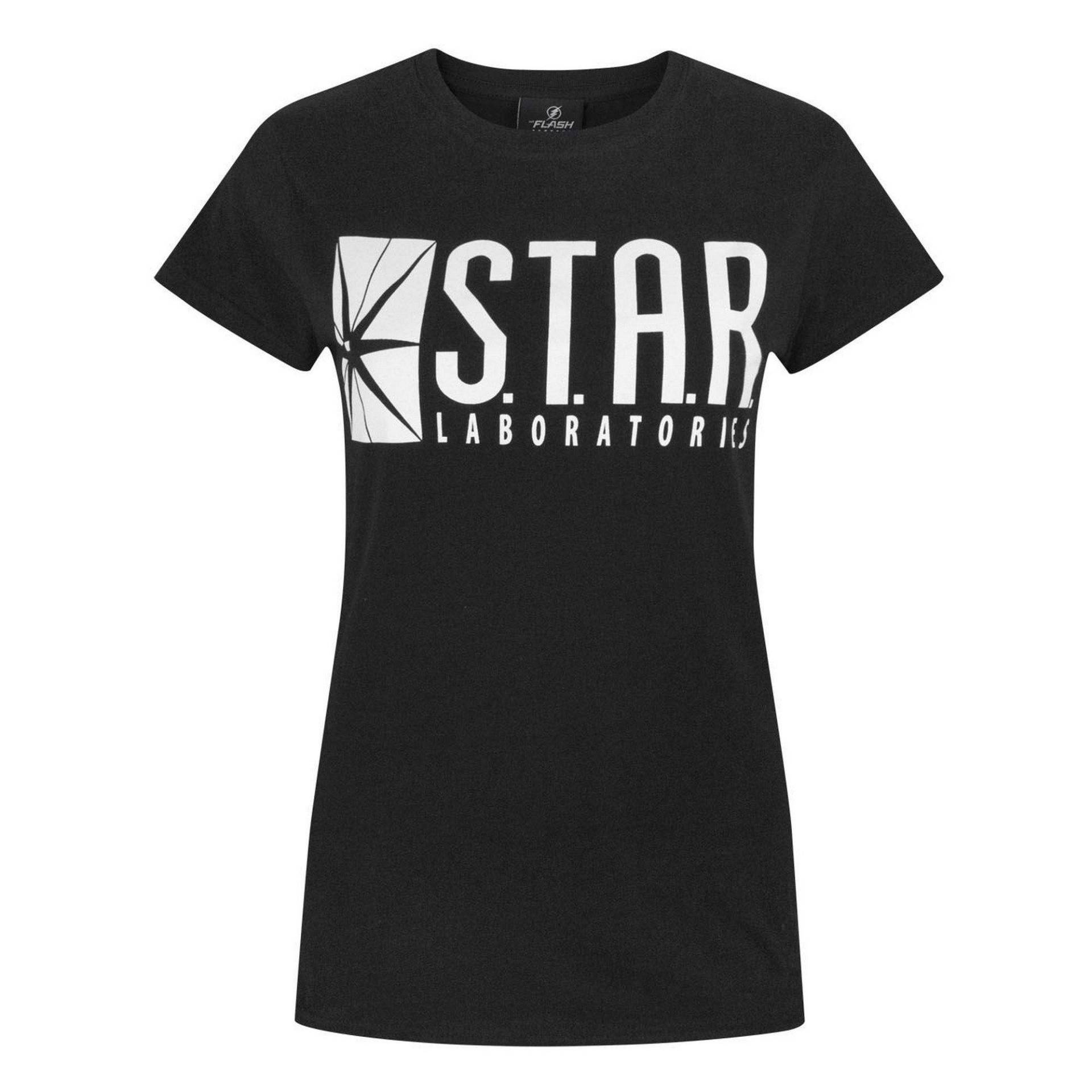 Tv Star Laboratories Tshirt Damen Schwarz L von Flash