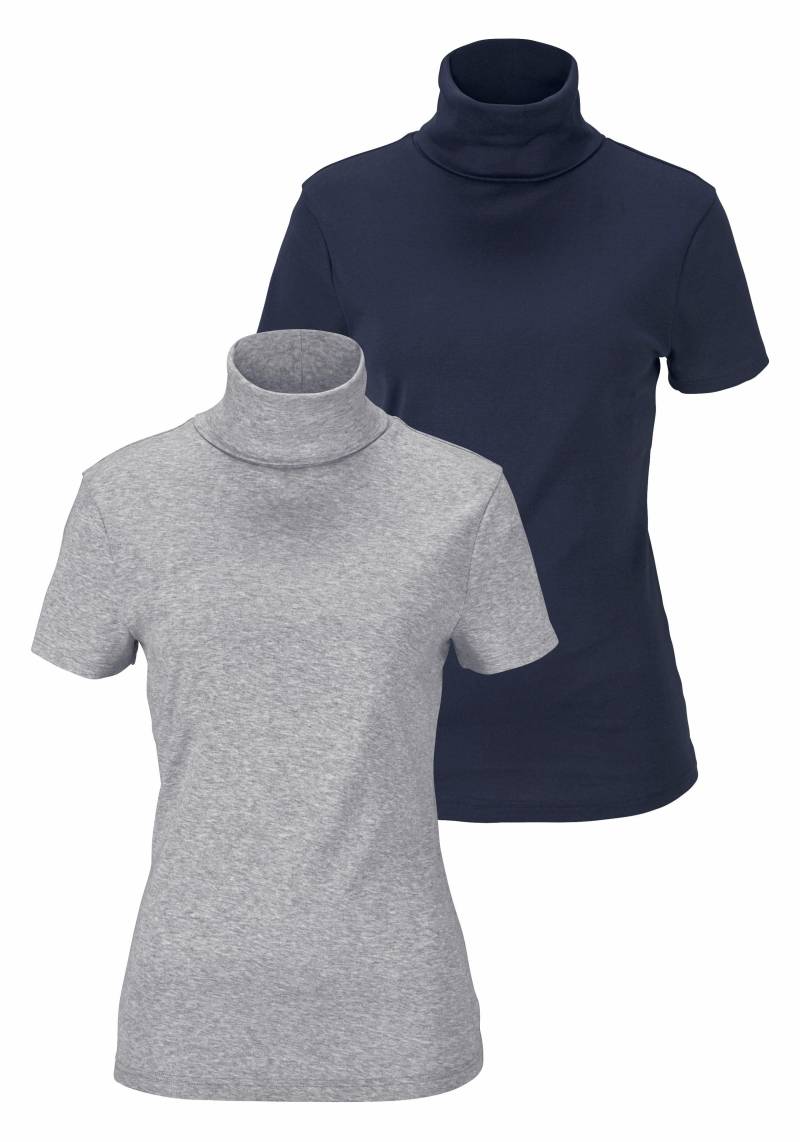 Flashlights Rollkragenshirt, (Packung, 2 tlg., 2er-Pack), eng geschnitten, aus elastischem Material, im 2er-Pack von Flashlights