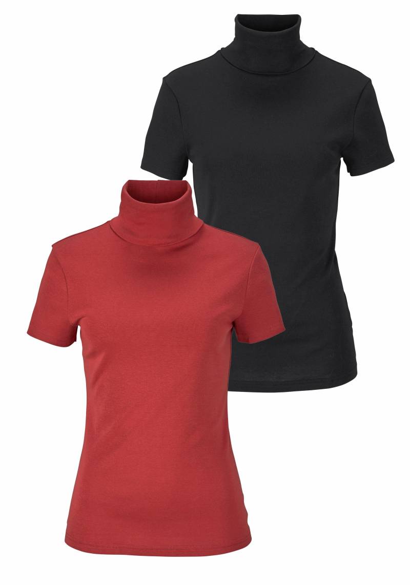 Flashlights Rollkragenshirt, (Packung, 2 tlg., 2er-Pack), eng geschnitten, aus elastischem Material, im 2er-Pack von Flashlights