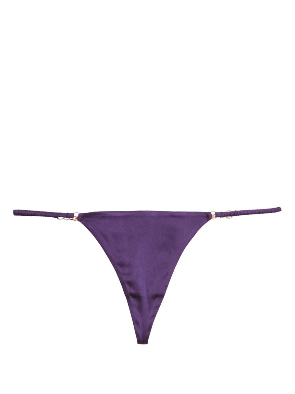 Fleur Du Mal Chain Luxe G-string thong - Purple von Fleur Du Mal