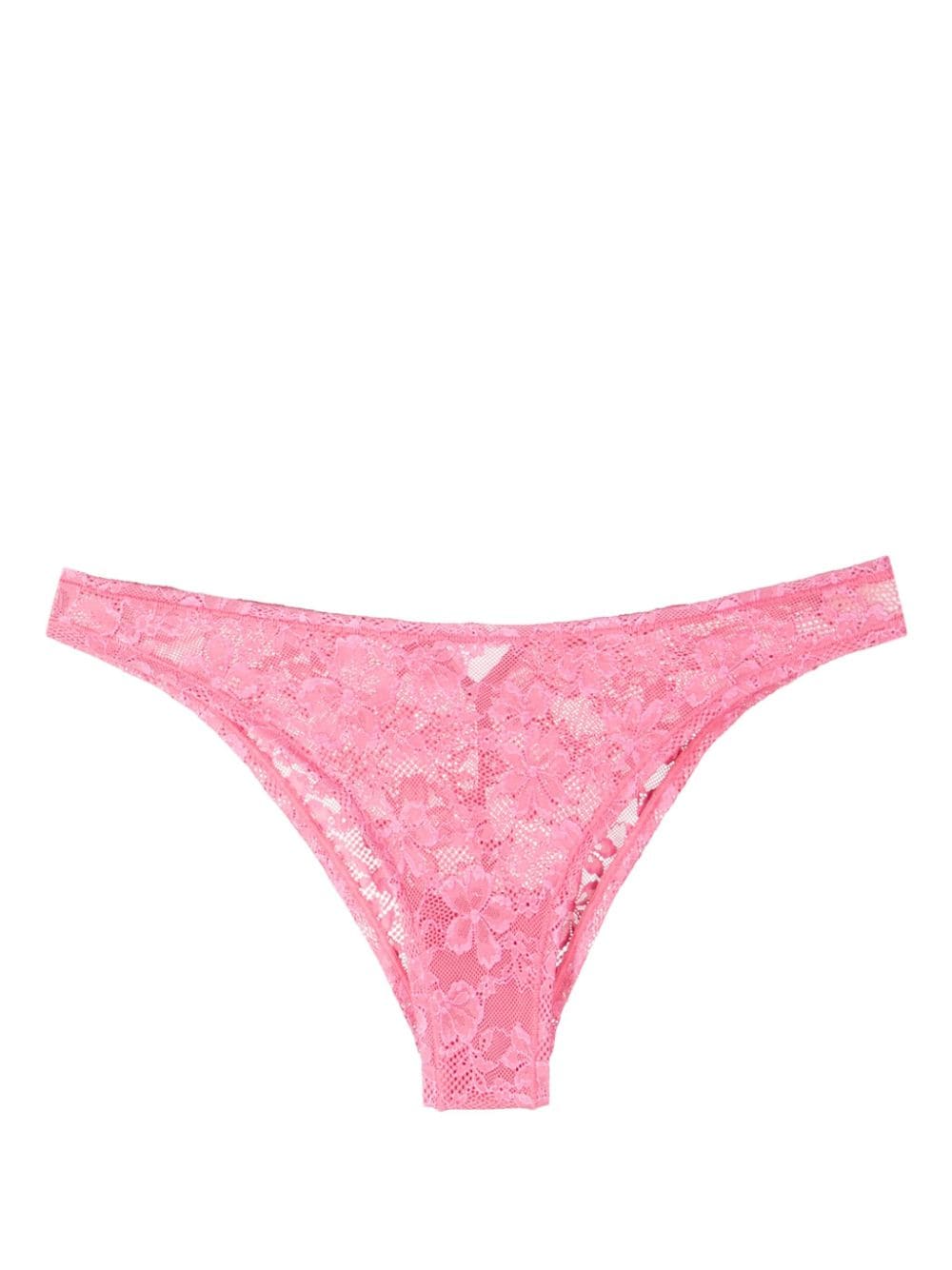 Fleur Du Mal Le Stretch floral-lace cheeky briefs - Pink von Fleur Du Mal