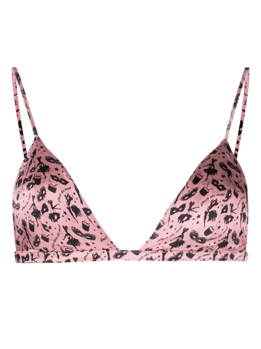 Fleur Du Mal Luxe triangle-cup bra - Pink von Fleur Du Mal