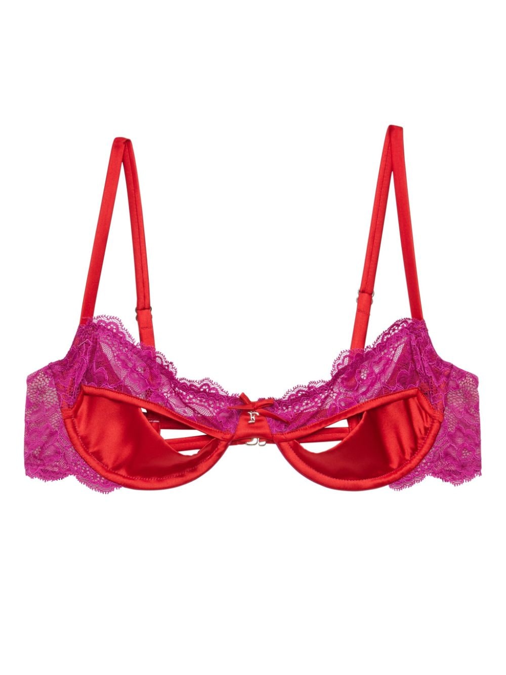 Fleur Du Mal Naomi lace-detail balconette bra - Purple von Fleur Du Mal