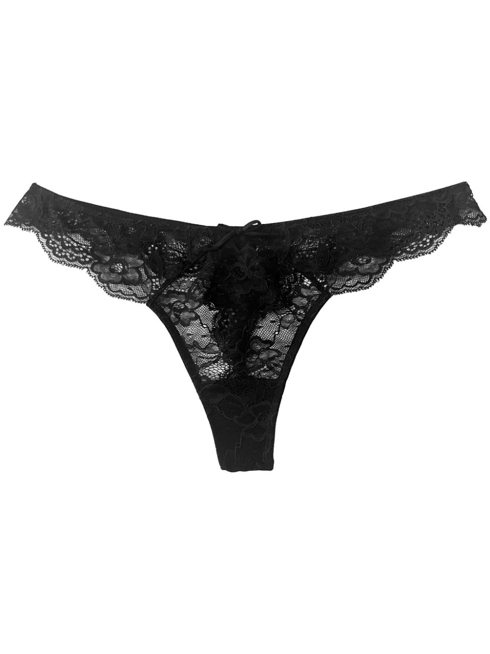 Fleur Du Mal Naomi lace thong - Black von Fleur Du Mal