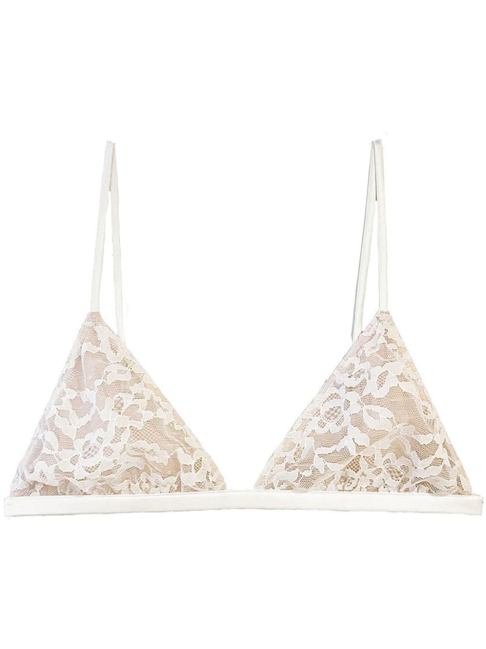 Fleur Du Mal Venus lace triangle bra - Neutrals von Fleur Du Mal