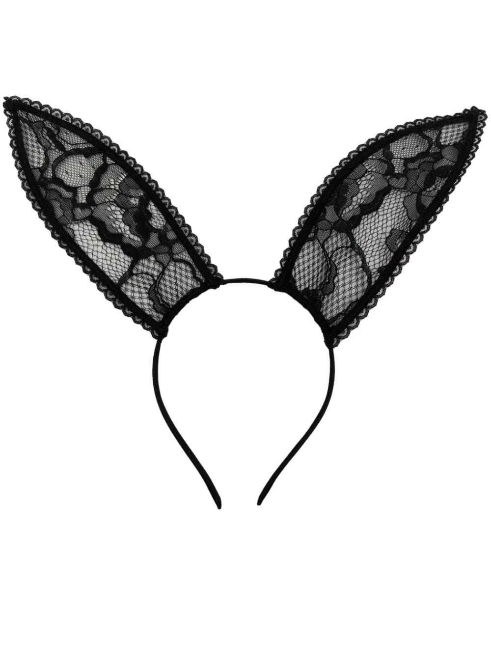 Fleur Du Mal bunny ears lace headband - Black von Fleur Du Mal