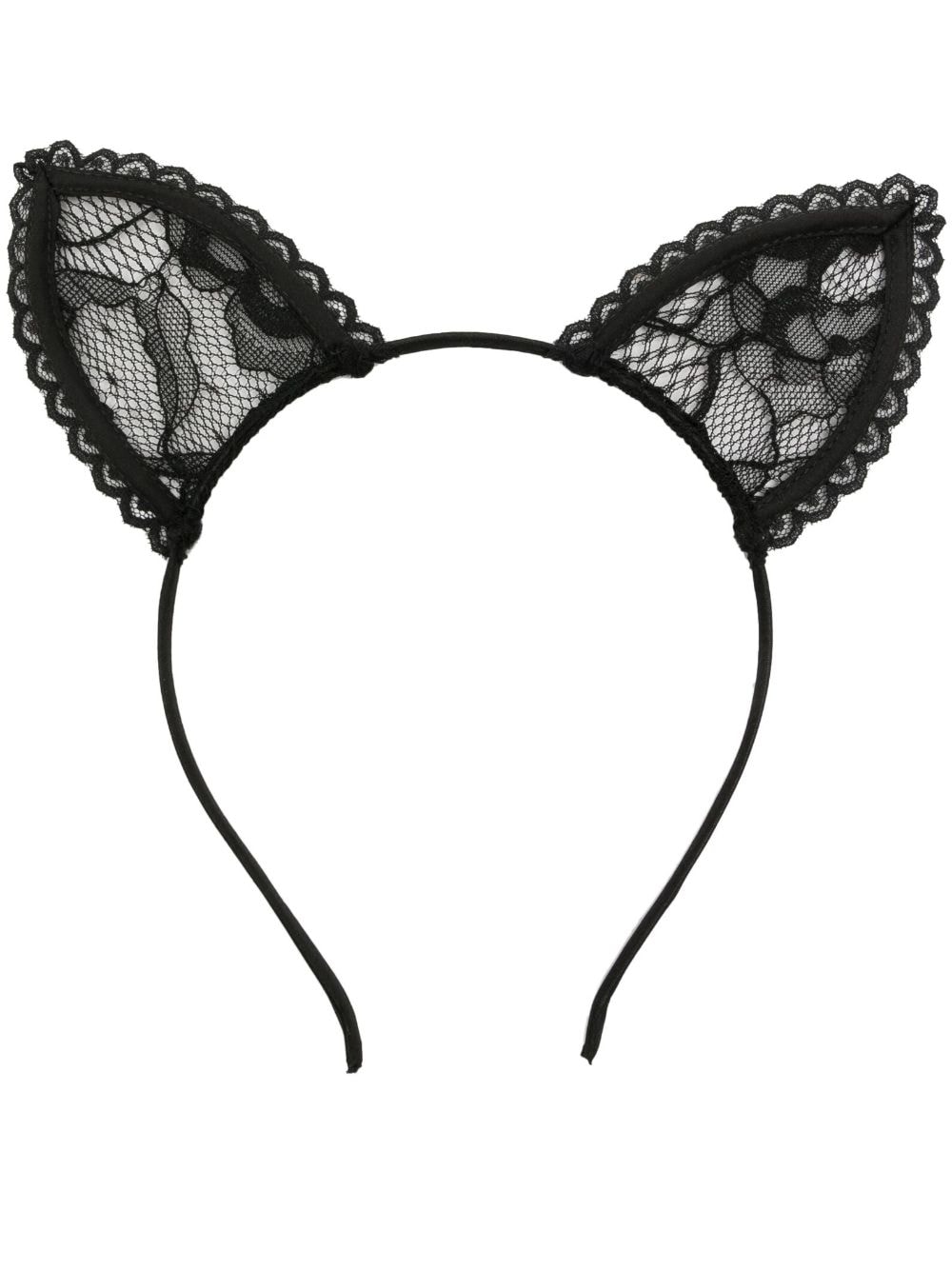 Fleur Du Mal cat-ears lace headband - Black von Fleur Du Mal