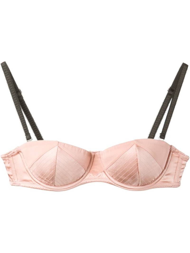 Fleur Du Mal topstitch convertible bra - Pink von Fleur Du Mal