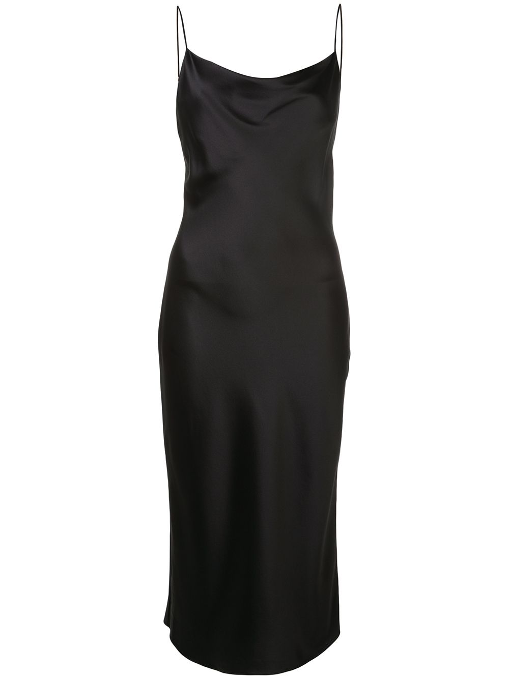 Fleur Du Mal cowl neck slip dress - Black von Fleur Du Mal