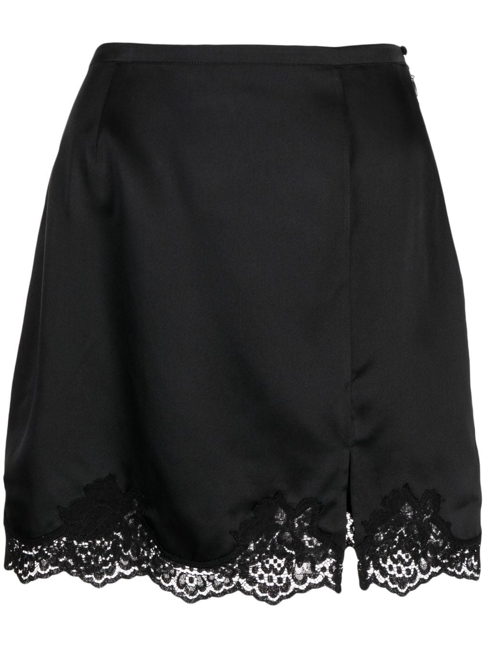 Fleur Du Mal lace-hem slip skirt - Black von Fleur Du Mal