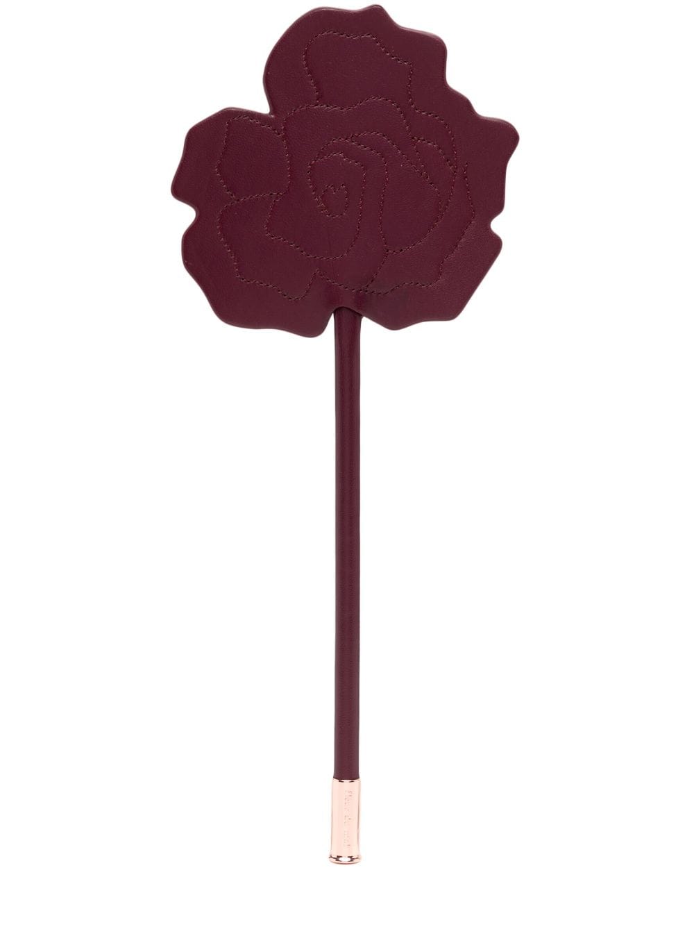 Fleur Du Mal rose-shaped leather paddle - Purple von Fleur Du Mal