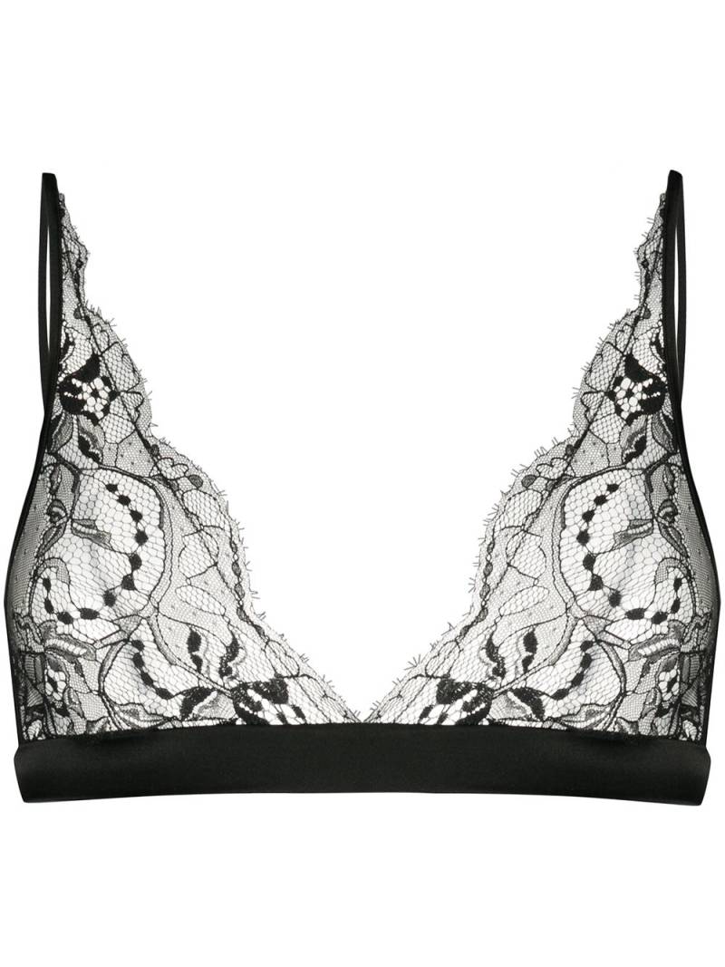 Fleur Of England Boudoir lace bra - Black von Fleur Of England