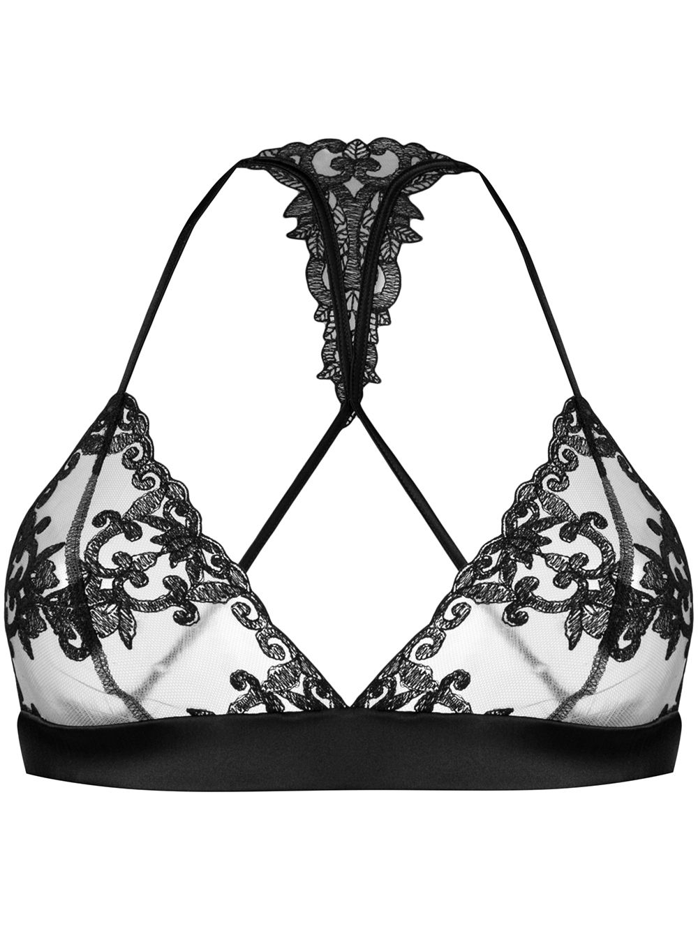 Fleur Of England Onyx Boudoir bra - Black