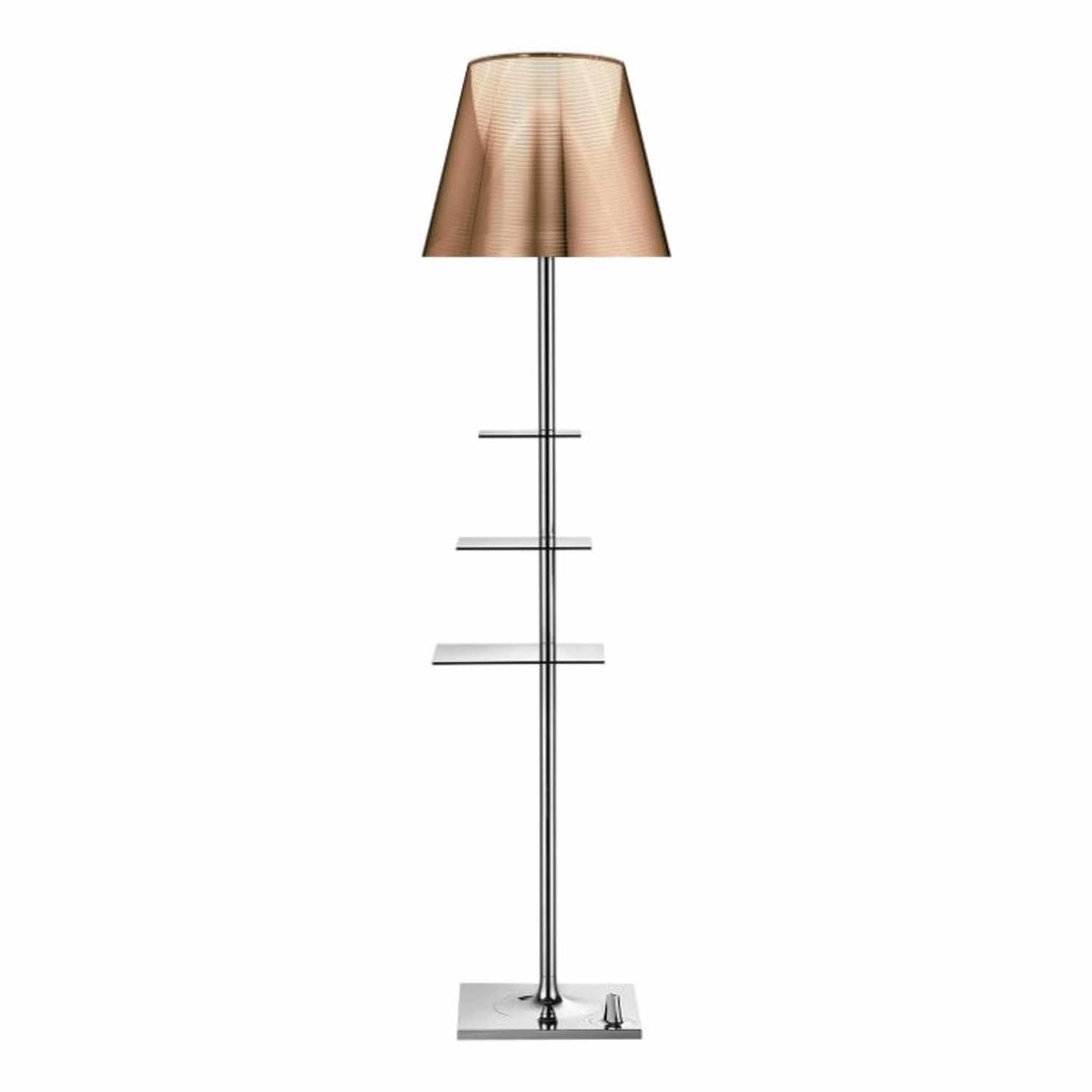 Bibliotheque Nationale LED Stehleuchte, Farbe bronze von Flos