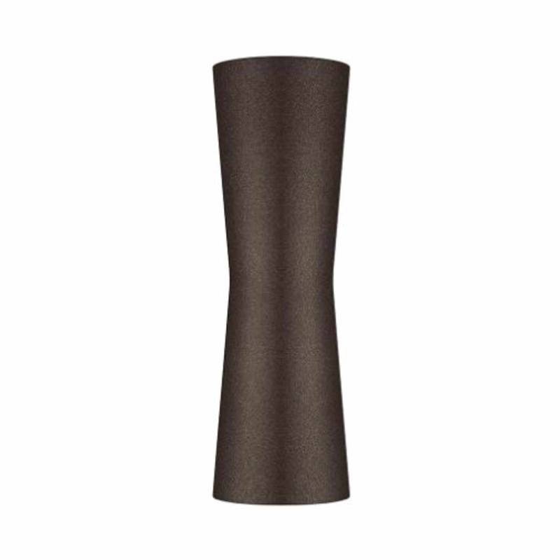 Clessidra Outdoor LED Wandleuchte, Farbe dunkelbraun, Abstrahlwinkel 20° + 20° von Flos
