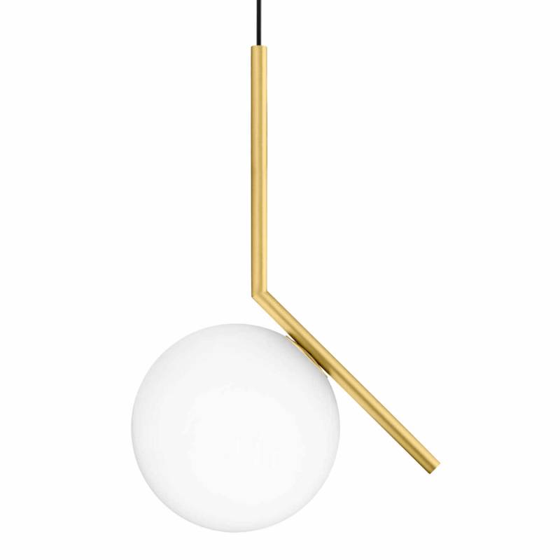 IC S1/S2 Hängeleuchte, Farbe messing, Grösse d. 20 cm von Flos