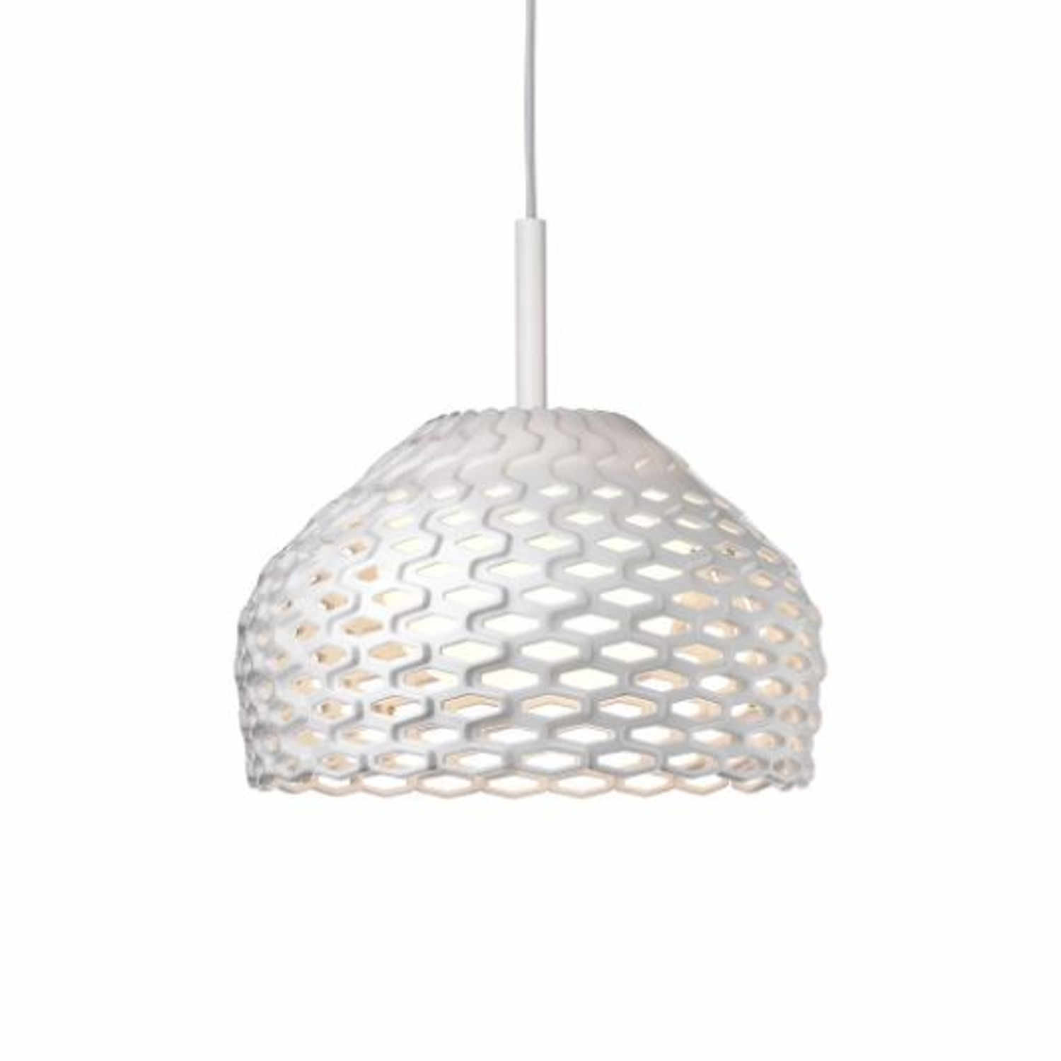 Tatou S1/S2 LED Hängeleuchte, Farbe weiss, Grösse h. 17,8; d. 28 cm von Flos