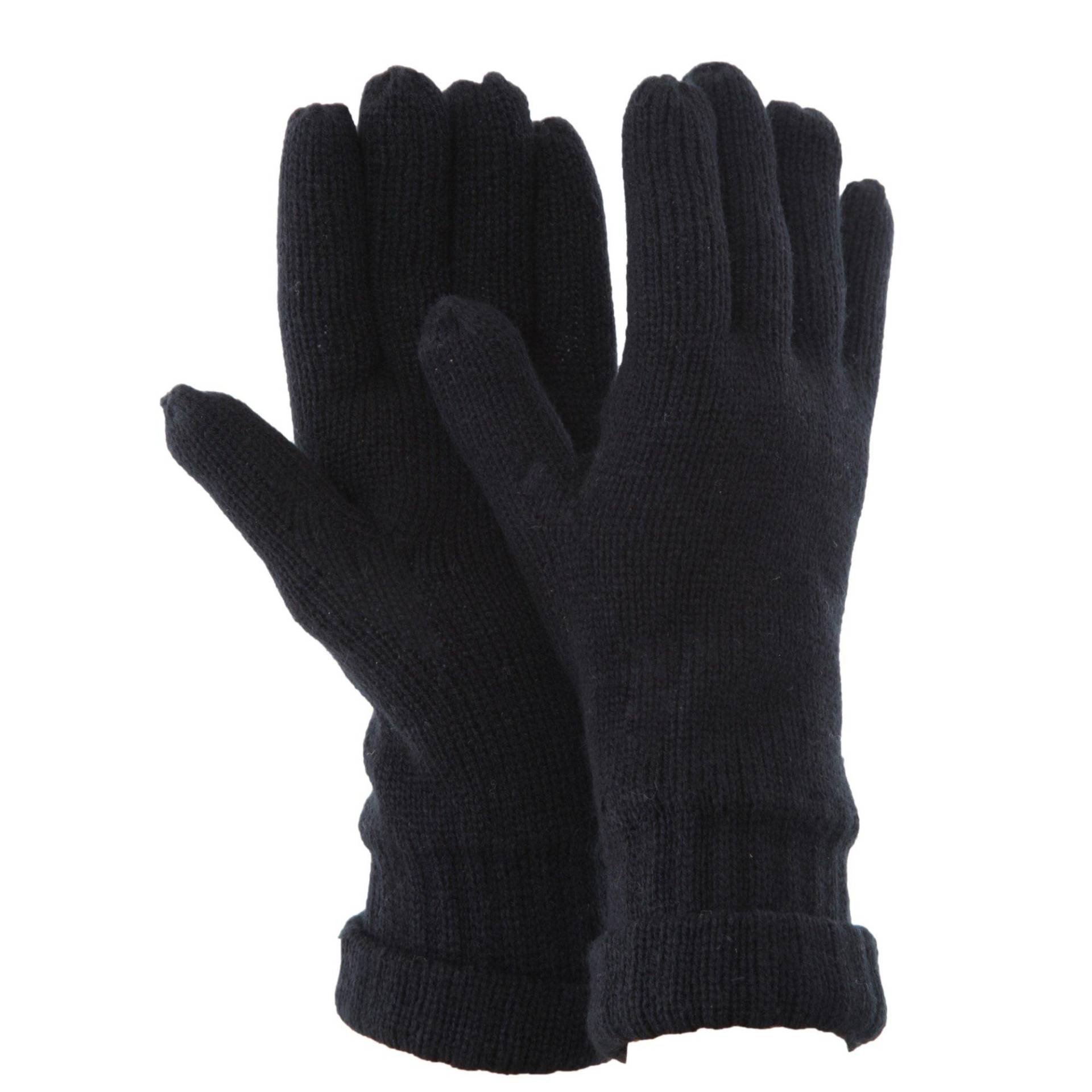 Thinsulate Strickwinterhandschuhe (3m 40g) Herren Schwarz ONE SIZE von Floso