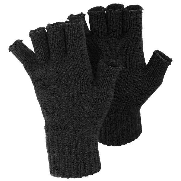 Handschuhe, Fingerlos Damen Schwarz ONE SIZE von Floso