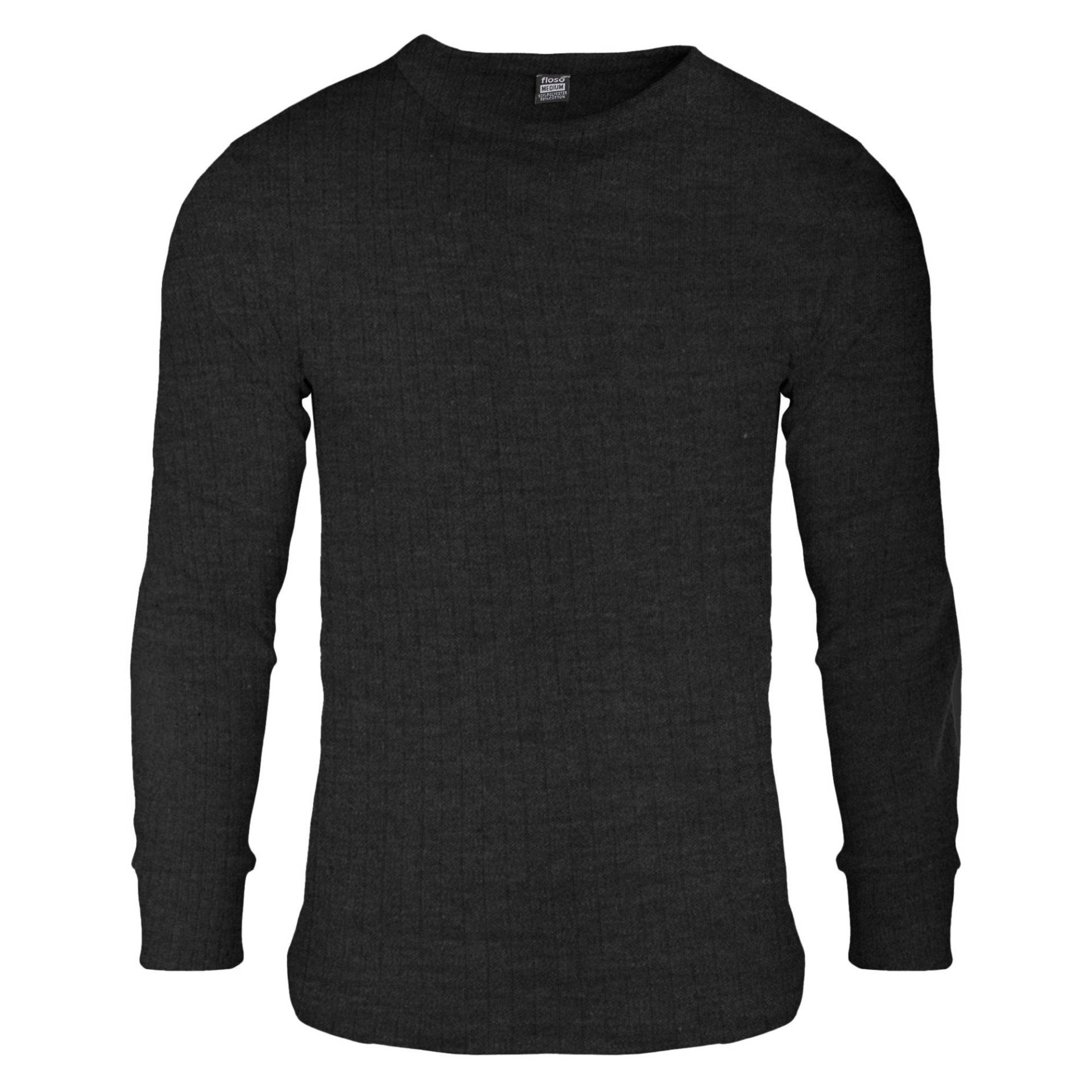 Thermounterhemd Tshirt, Langarm Herren Charcoal Black S von Floso