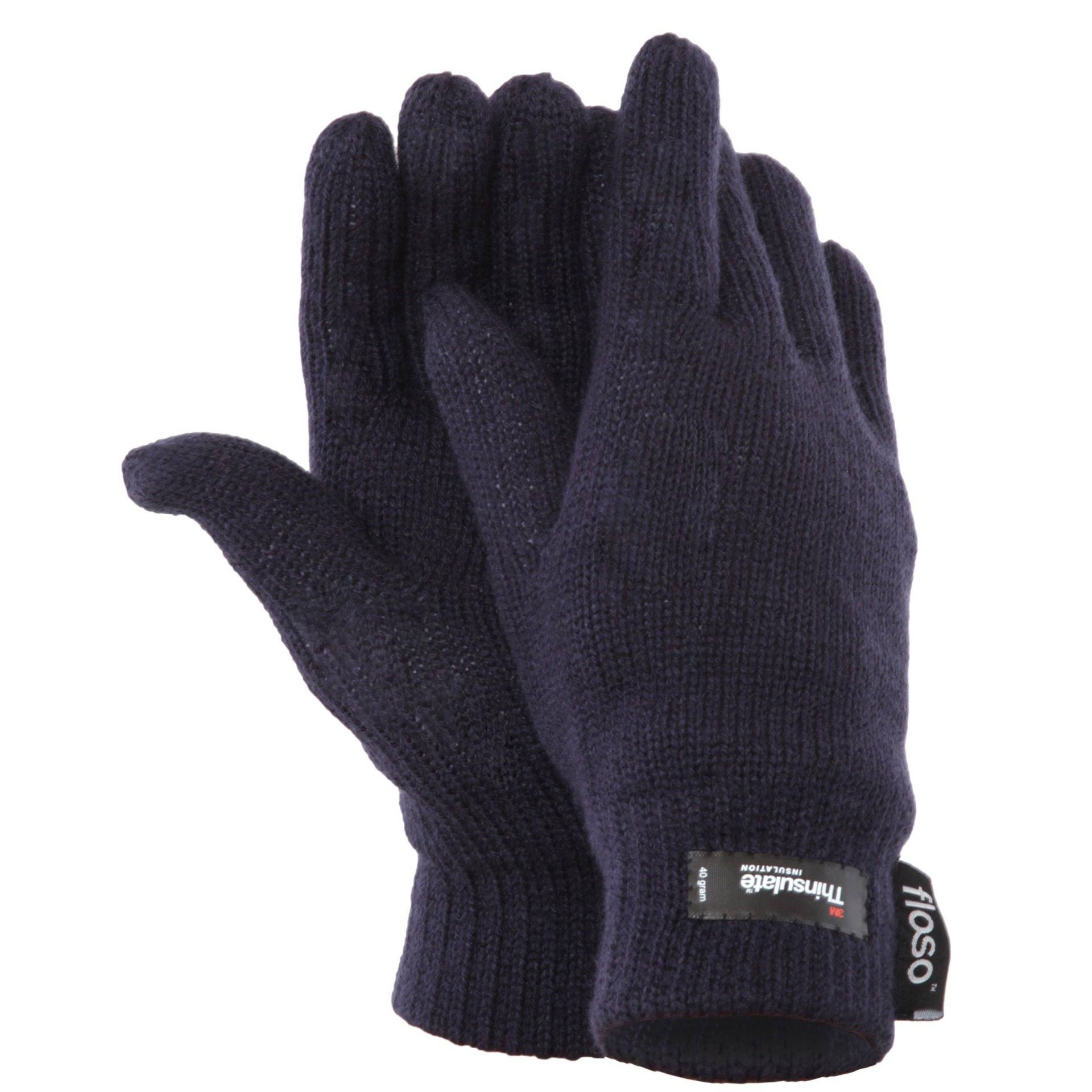 Thinsulate Thermal Gestrickte Handschuhe (3m 40g) Damen Marine ONE SIZE von Floso