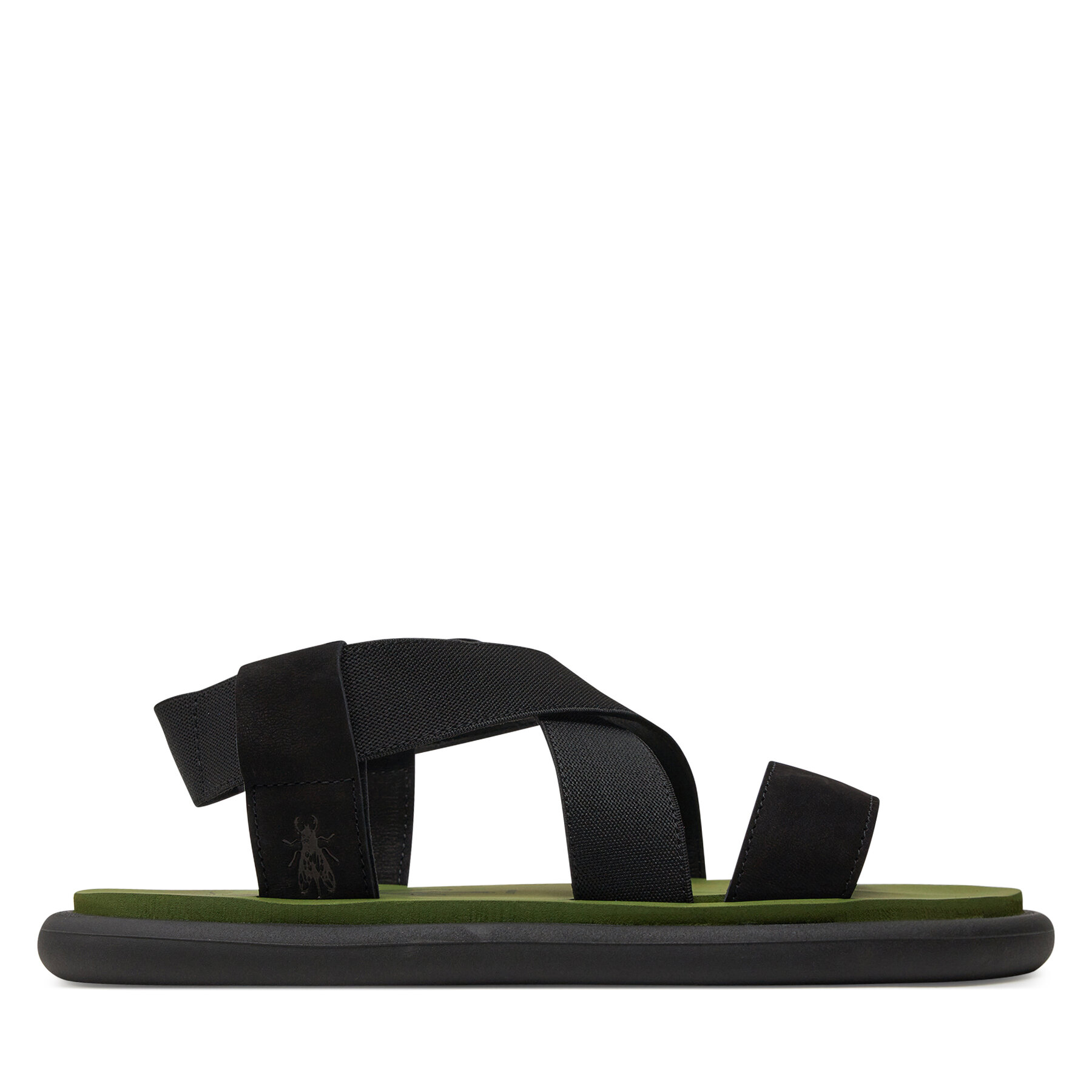 Sandalen Fly London Oakefly P145067001 Black/Black/Army Green von Fly London