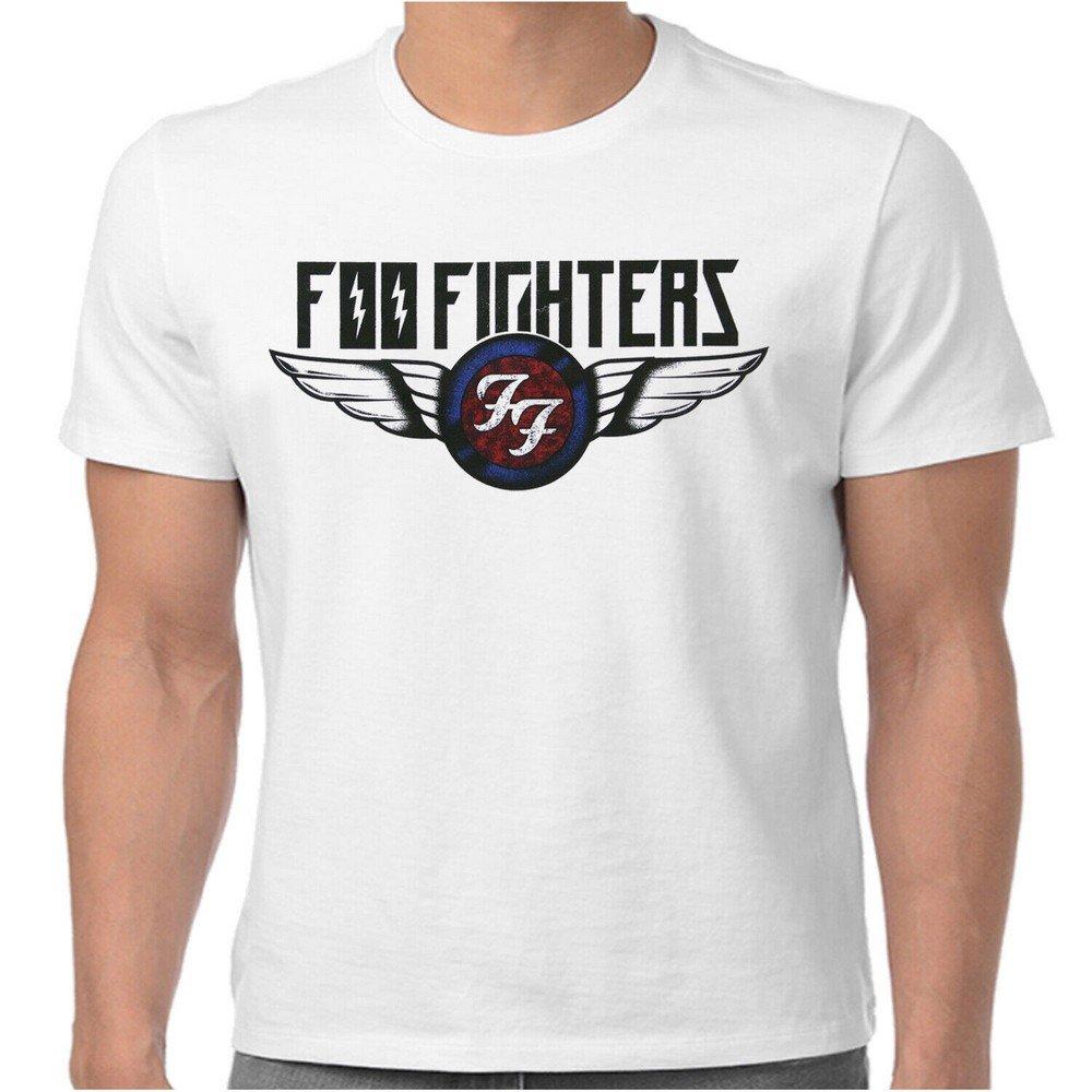 Flash Wings Tshirt Damen Weiss M von Foo Fighters