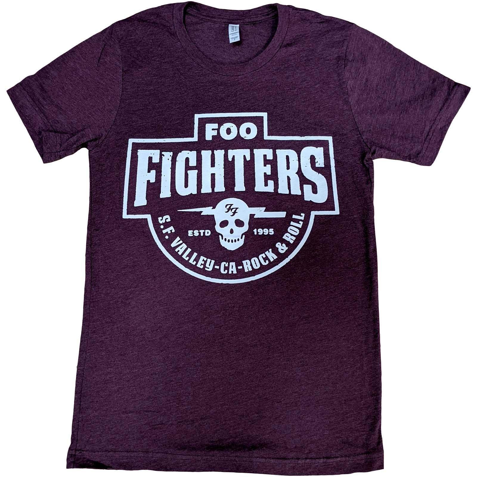 Sf Valley Tshirt Damen Bordeaux S von Foo Fighters