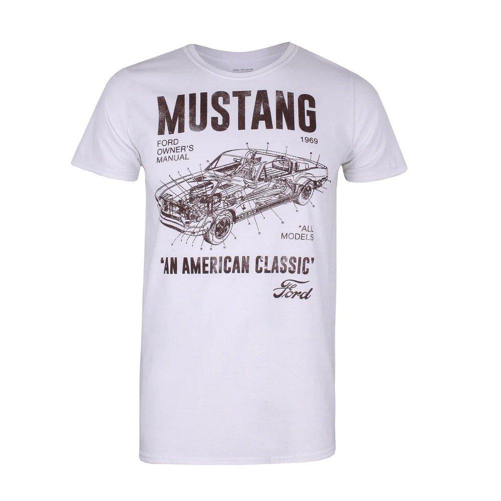 Mustang Manual Tshirt Herren Weiss S von Ford