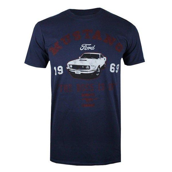 Mustang The Boss Is In Tshirt Herren Marine S von Ford