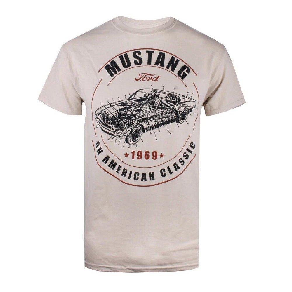 Mustang Tshirt Herren Beige XXL von Ford