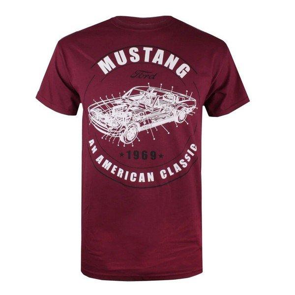 Mustang Tshirt Herren Bordeaux M von Ford