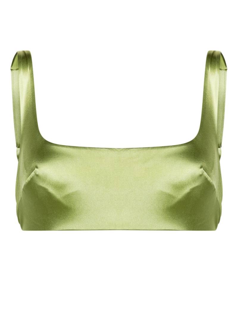 Form and Fold The Crop bikini top - Green von Form and Fold