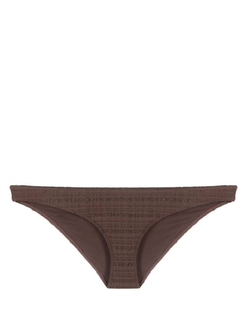 Form and Fold textured bikini bottoms - Brown von Form and Fold