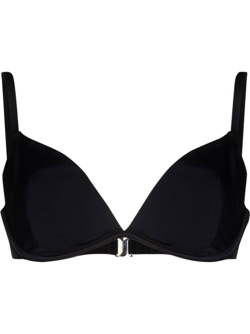 Form and Fold triangle bikini top - Black von Form and Fold